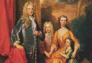 Sir Godfrey Kneller James Brydges (later 1st Duke of Chandos) and his family Spain oil painting artist